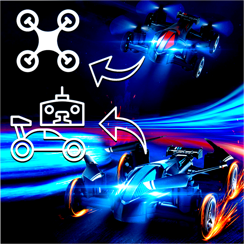 Carro Drone Voador Do Futuro Controle Remoto -  MagicFly™ Rotação 360°